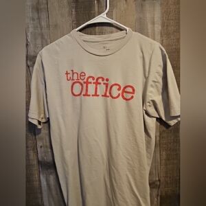 The Office Men's Large Shirt Light Brown Graphic Tee Short Sleeve TV Series Logo